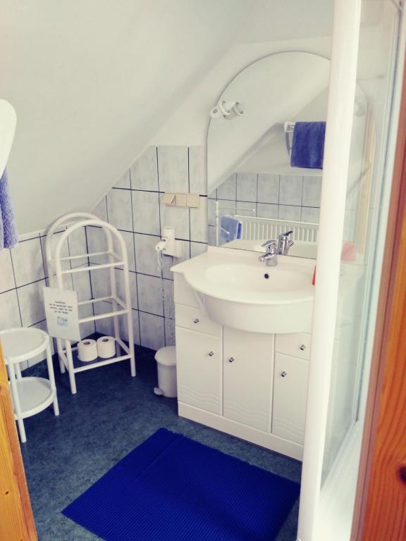 Koupelna v ubytování Gästehaus Hobelleitner