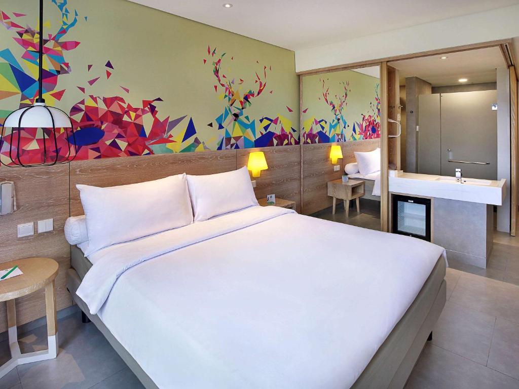Katil atau katil-katil dalam bilik di Ibis Styles Bogor Raya