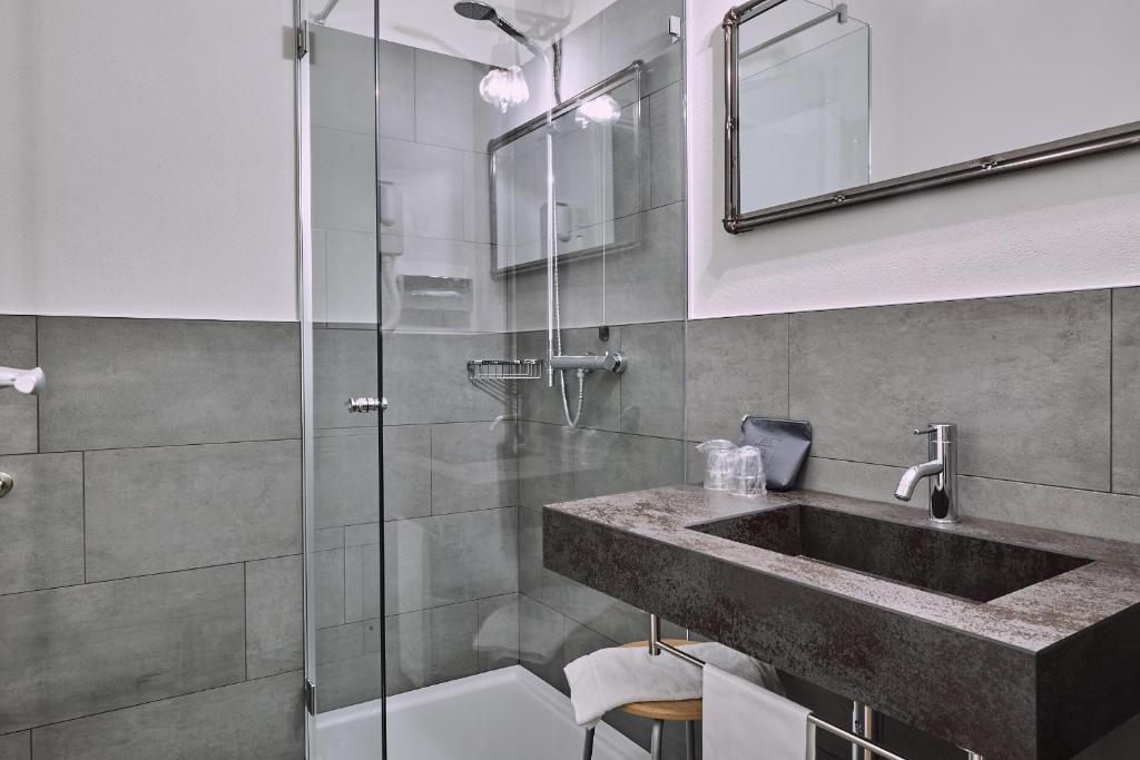 Koupelna v ubytování Hotel Miramonti