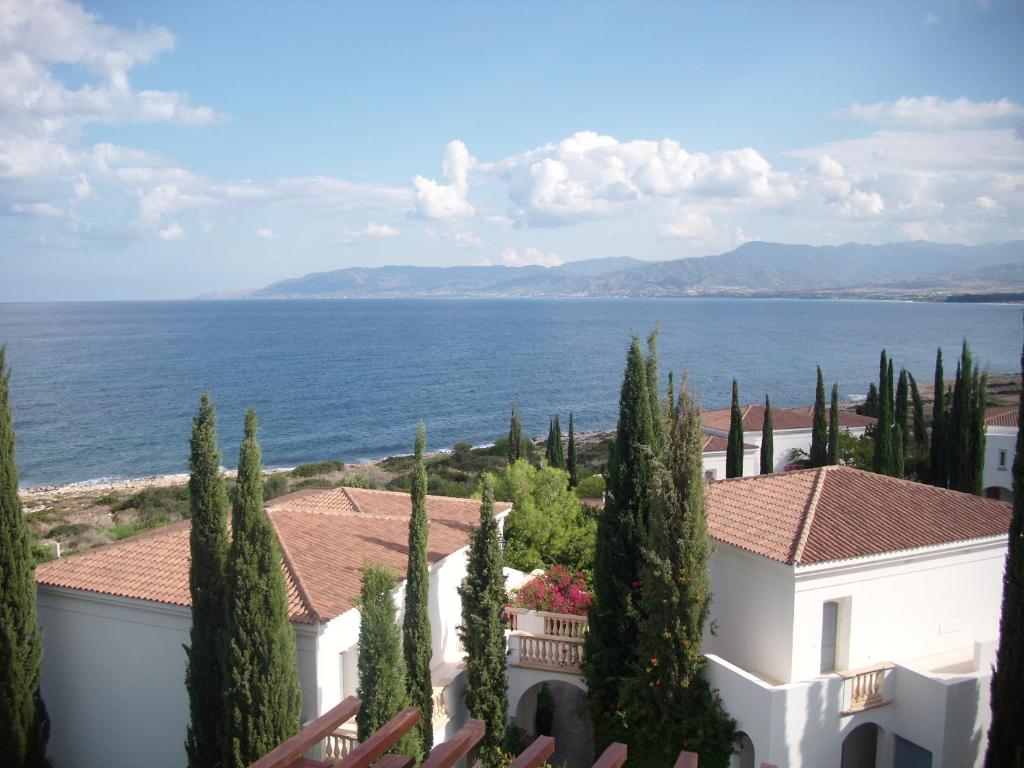 a view of the ocean from a building at Anassa in Polis Chrysochous