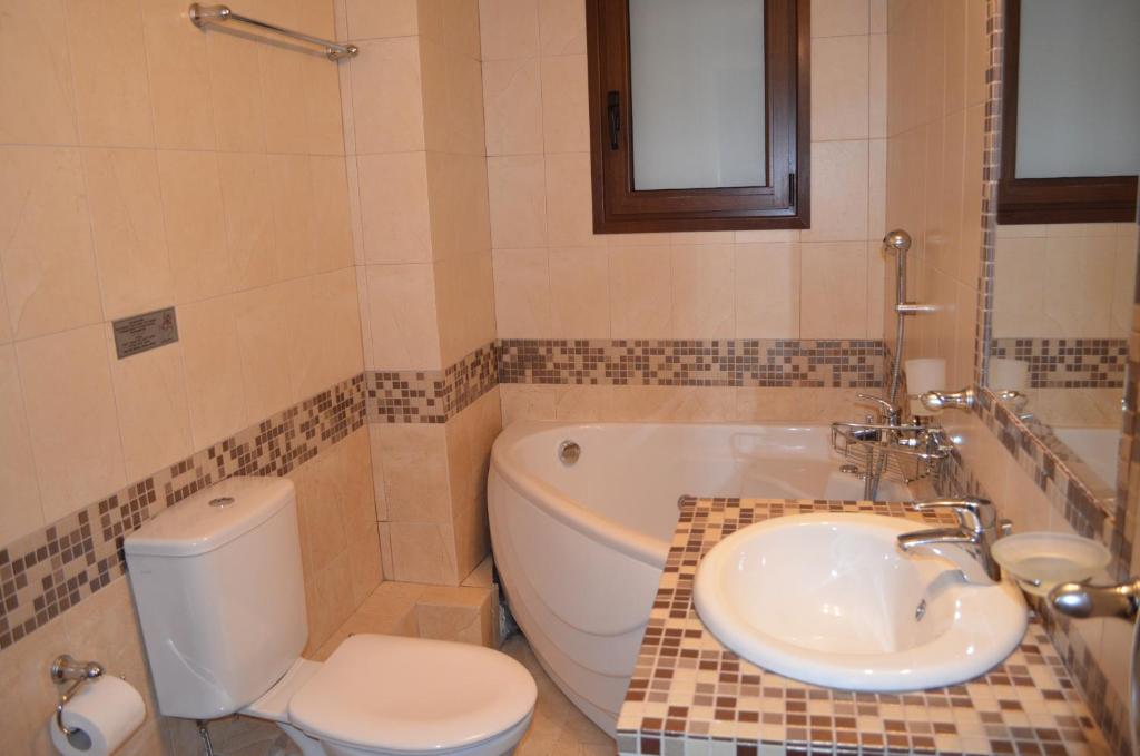 Koupelna v ubytování Guesthouse Stemnitsa