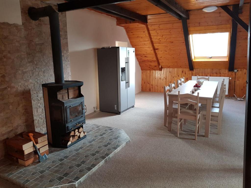 Posezení v ubytování Apartmány U Vlka