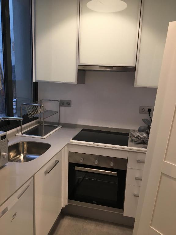 Kuchyňa alebo kuchynka v ubytovaní Lofts Miriam