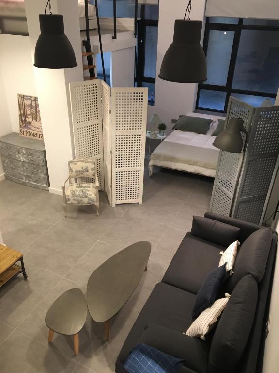 Posteľ alebo postele v izbe v ubytovaní Lofts Miriam