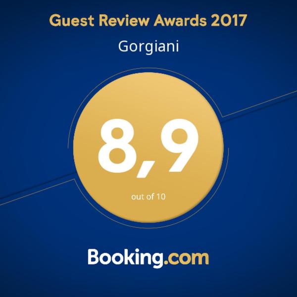 Certifikát, hodnocení, plakát nebo jiný dokument vystavený v ubytování Gorgiani