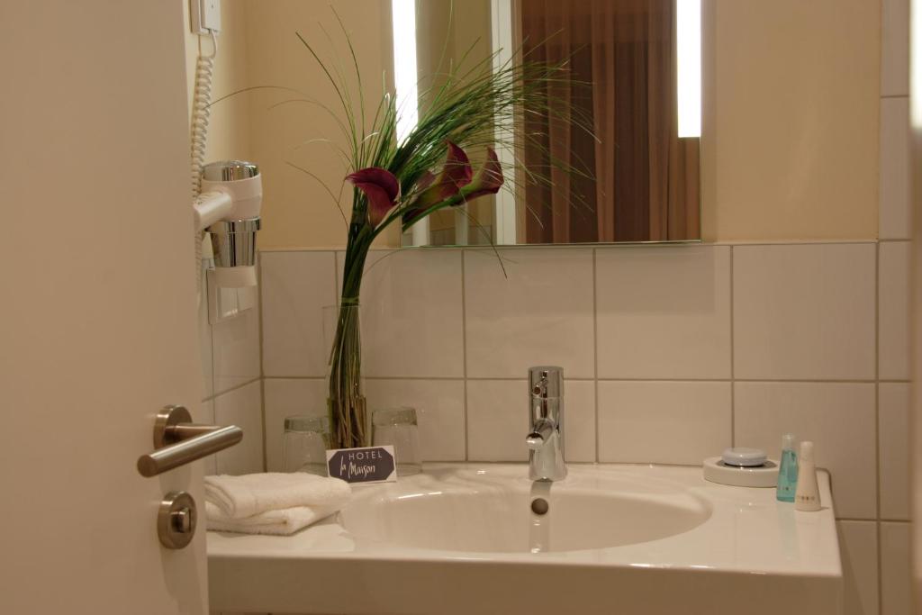 Koupelna v ubytování Hotel Bonjour
