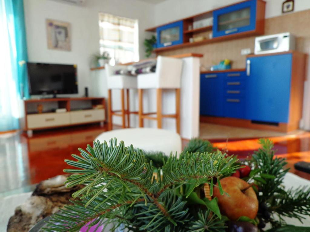 Kuchyň nebo kuchyňský kout v ubytování Apartments Mistral
