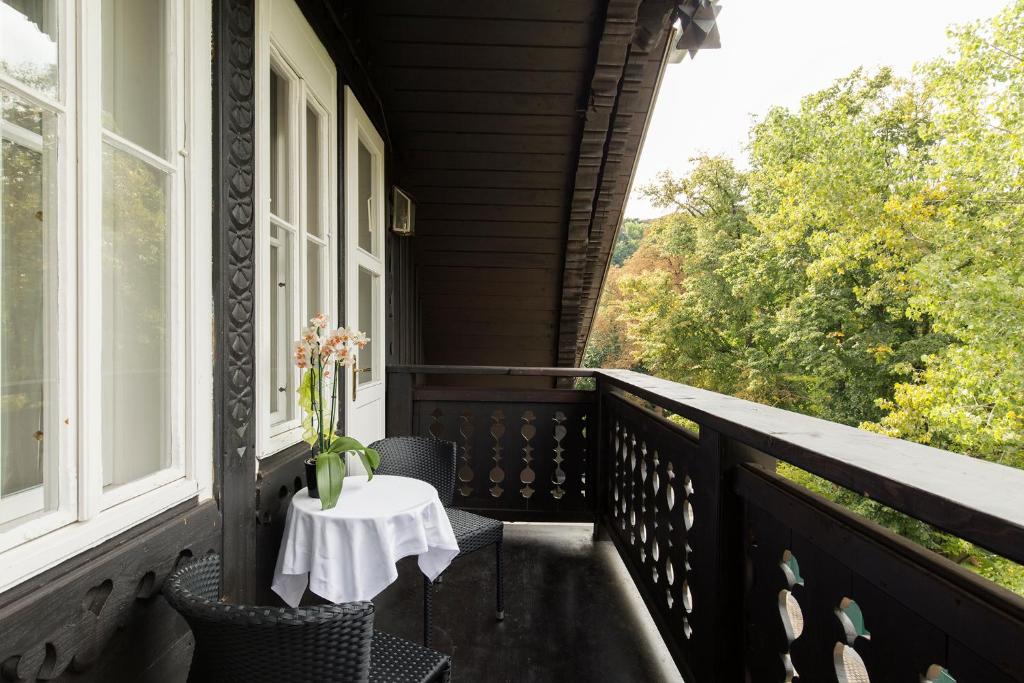 Balkón nebo terasa v ubytování Hotel Sacher Baden
