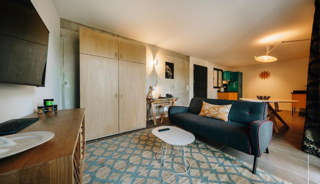 Posezení v ubytování Citta di Lume Suites & Lofts