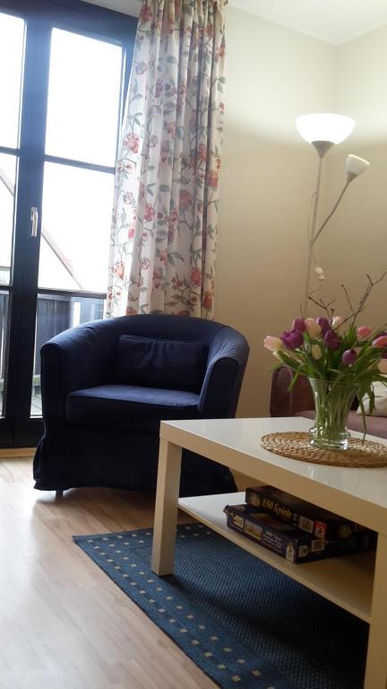 Χώρος καθιστικού στο Ferienwohnung Geißler