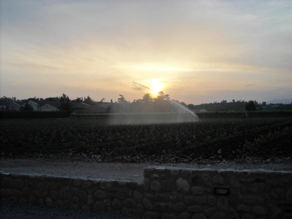 The sunrise or sunset as seen from a vidéki vendégházakat or nearby