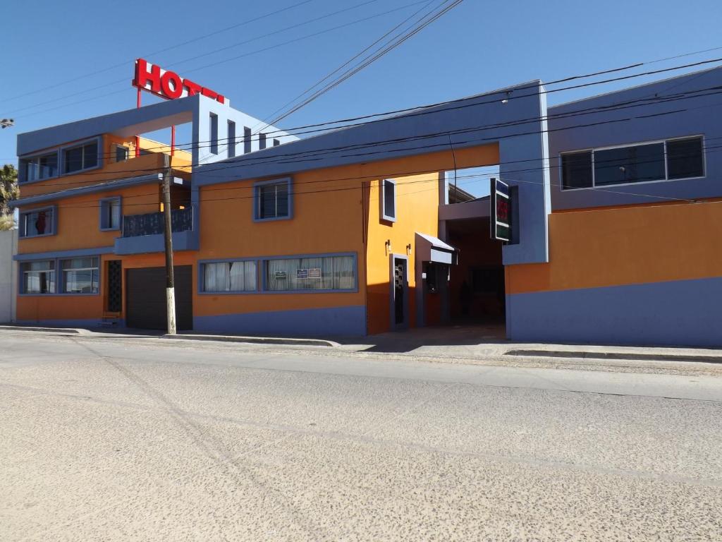 a building on the side of a street at Hotel Los Altos in Tijuana