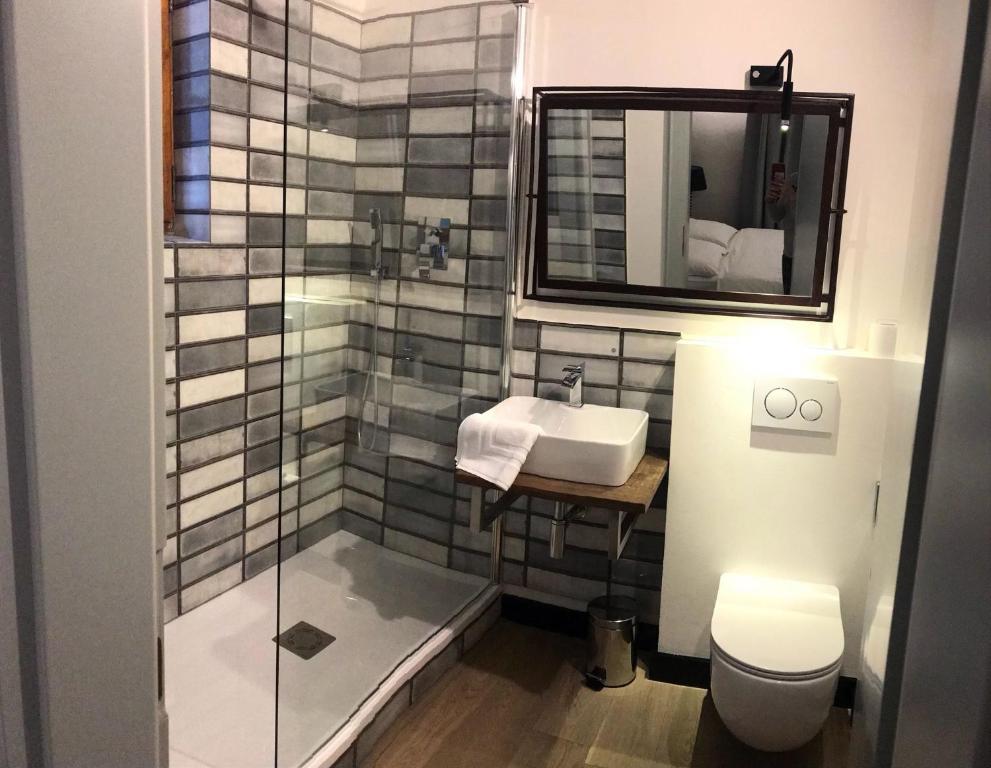 Koupelna v ubytování Antik Hotel Prague