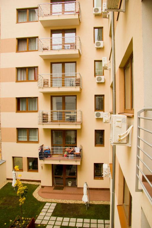 Balkón alebo terasa v ubytovaní Corvin Plaza Apartments & Suites
