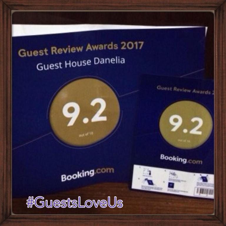 Certifikát, hodnocení, plakát nebo jiný dokument vystavený v ubytování Guest House Danelia