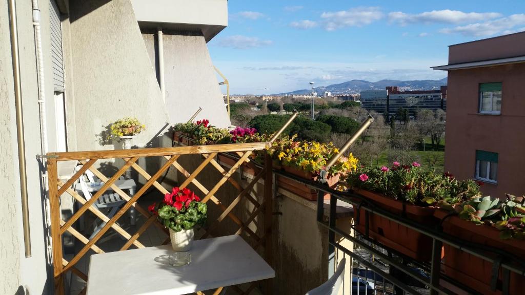 Balkon lub taras w obiekcie BBCinecitta4YOU