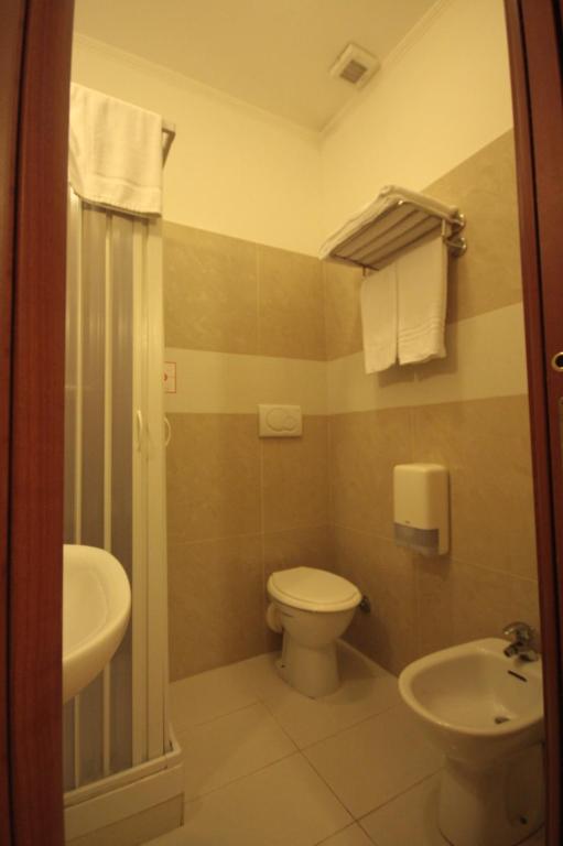Koupelna v ubytování Hotel Termini