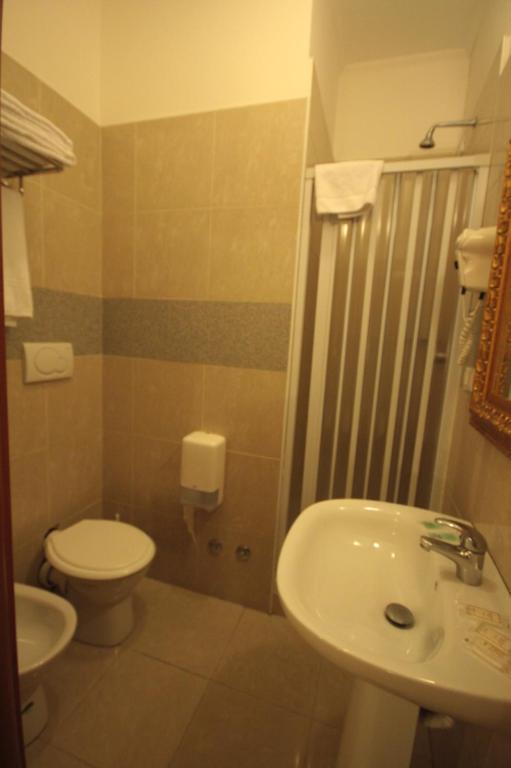 Koupelna v ubytování Hotel Termini