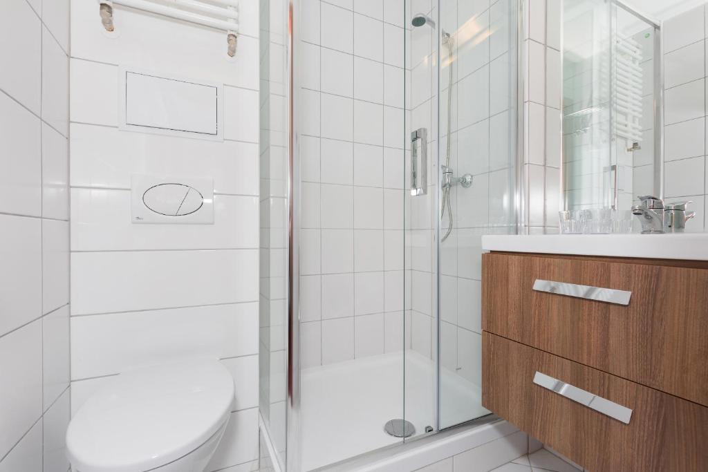 Koupelna v ubytování Gryf Resort Międzywodzie