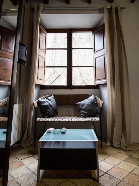 Posezení v ubytování S´Hostal d´Esporles