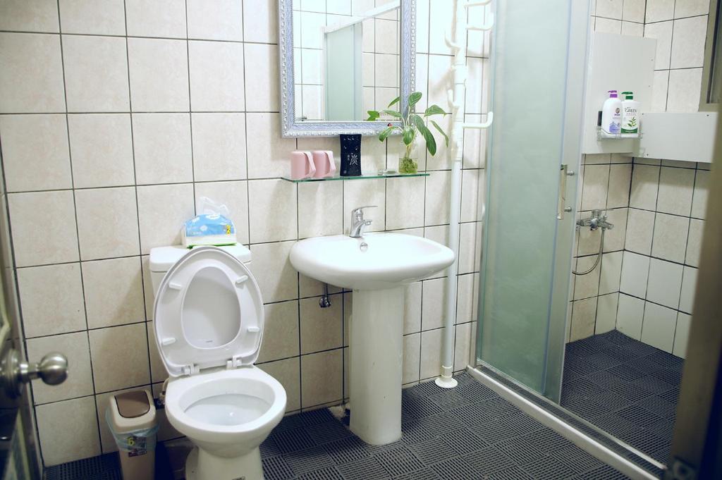 Koupelna v ubytování Homestyle Homestay
