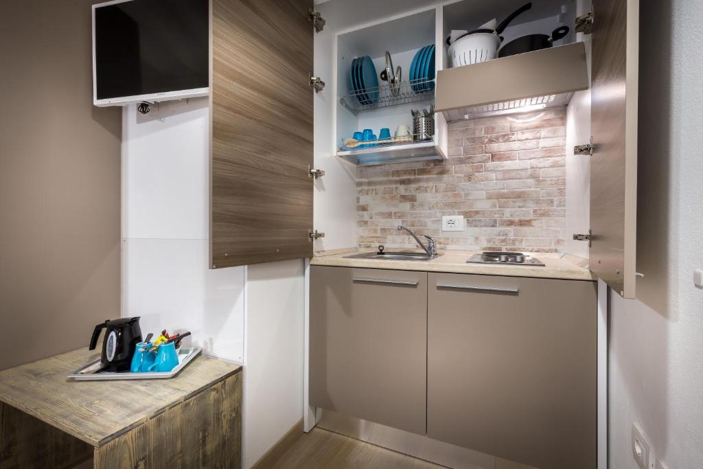 Kuchyňa alebo kuchynka v ubytovaní Relais Gaia