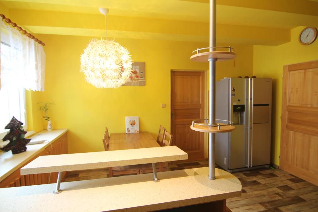 Kuchyň nebo kuchyňský kout v ubytování Hotel Restaurant Svejk