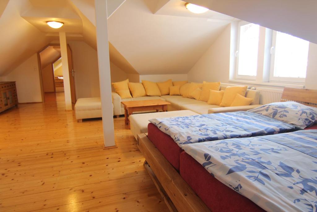 Postel nebo postele na pokoji v ubytování Hotel Restaurant Svejk