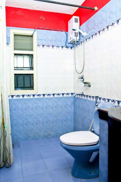 Koupelna v ubytování Swagat homestay