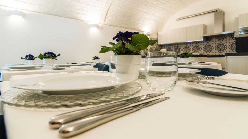 Kuchyň nebo kuchyňský kout v ubytování Cafe Bleu Relais