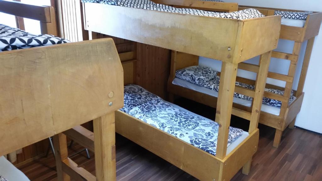 Palanda nebo palandy na pokoji v ubytování Báró Eötvös Loránd Menedékház