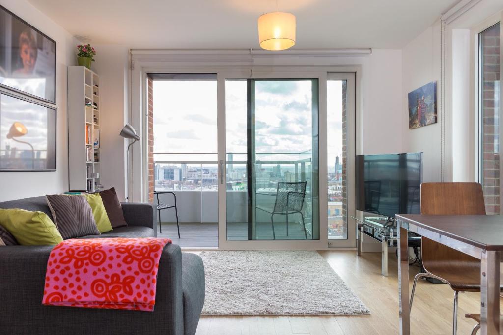 Et sittehjørne på East London Apartment with London Views