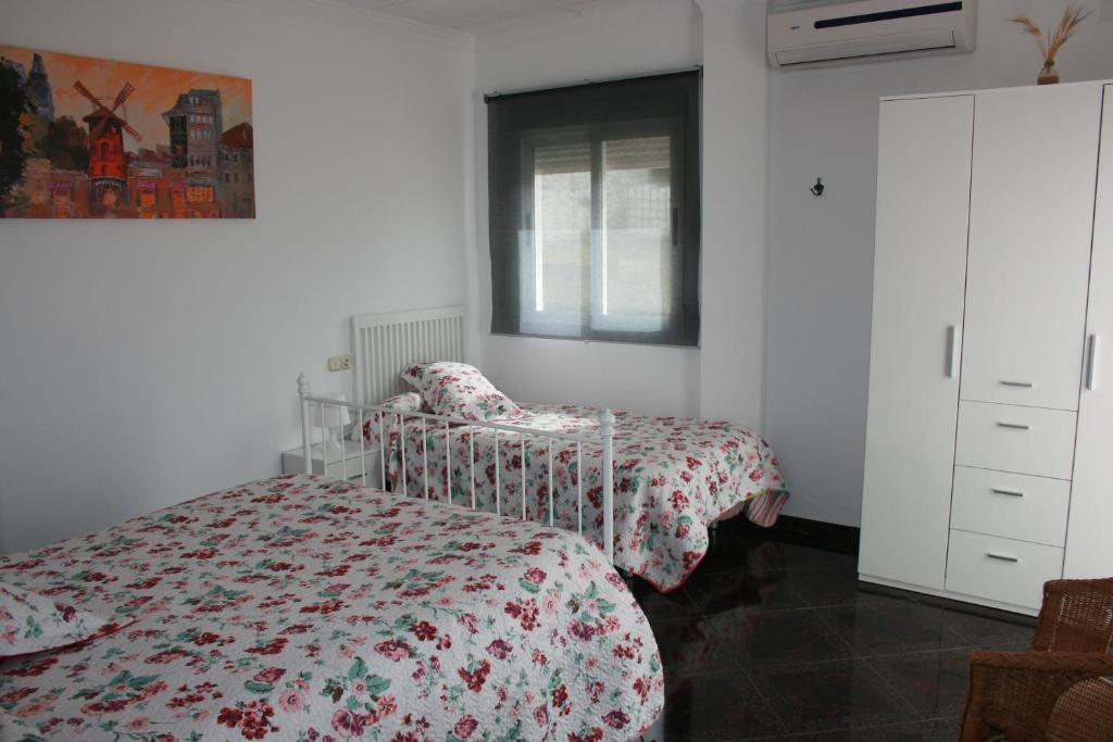 Cama o camas de una habitación en Mirador Tierra de Frontera