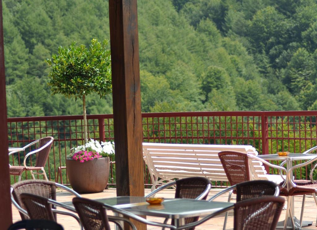 Balkón nebo terasa v ubytování Hotel Venta de Ulzama