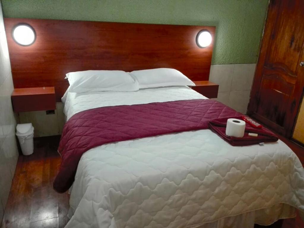 Postel nebo postele na pokoji v ubytování La Estación Hostal
