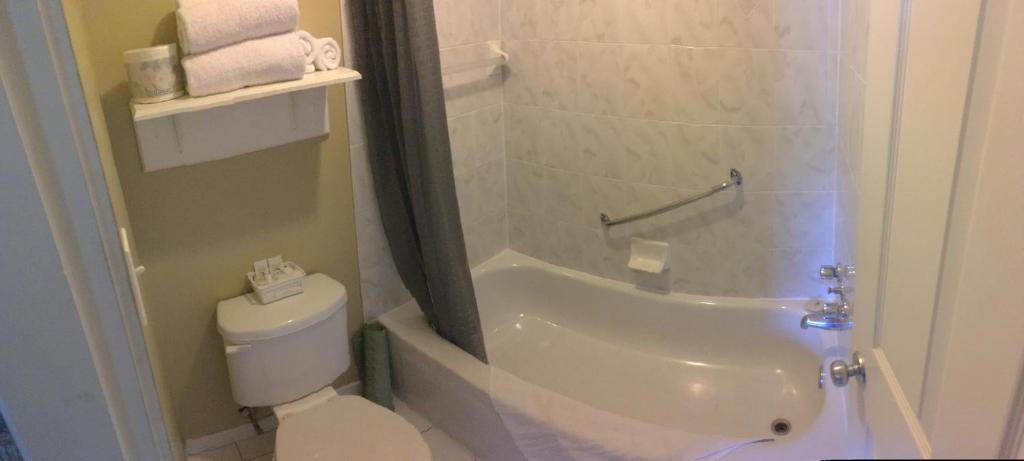 Koupelna v ubytování Motel Exquise