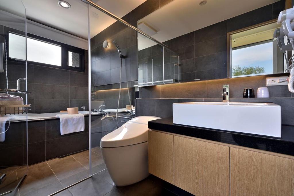 Koupelna v ubytování Shan Yi Fang Resort
