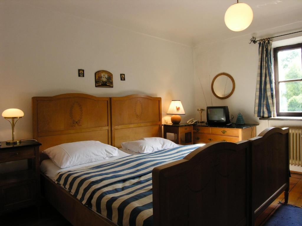 Postel nebo postele na pokoji v ubytování Haus Wartenberg