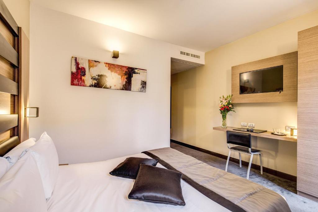 TV a/nebo společenská místnost v ubytování Hotel Trevi - Gruppo Trevi Hotels