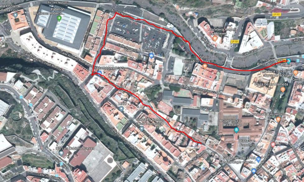 Nespecifikovaný výhled na destinaci Santa Cruz de la Palma nebo výhled na město při pohledu z prázdninového domu