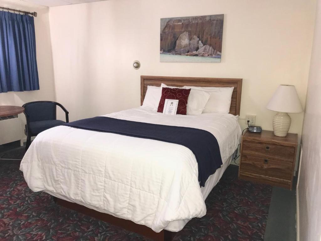 Postel nebo postele na pokoji v ubytování Cedar Motor Inn