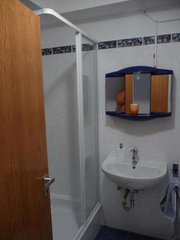 Koupelna v ubytování Haus Weschke