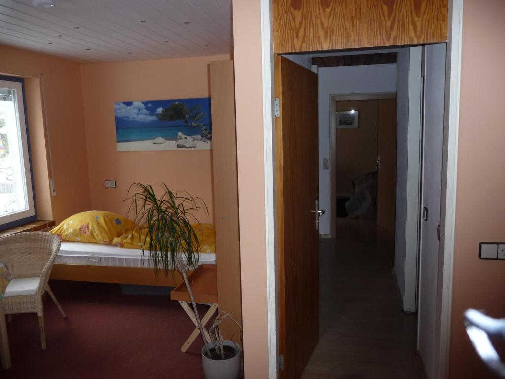 Postel nebo postele na pokoji v ubytování Haus Weschke