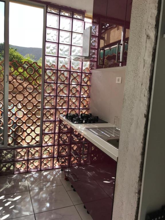 Kuchyň nebo kuchyňský kout v ubytování Rooms Complex "Cristimar", Los Cristianos