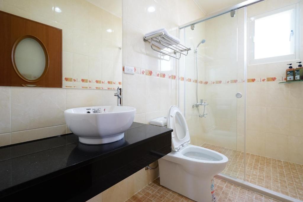Koupelna v ubytování Penghu Sun House