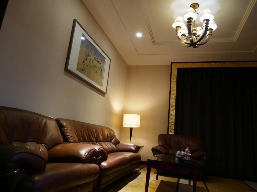 Posezení v ubytování Dunhuang Hotel