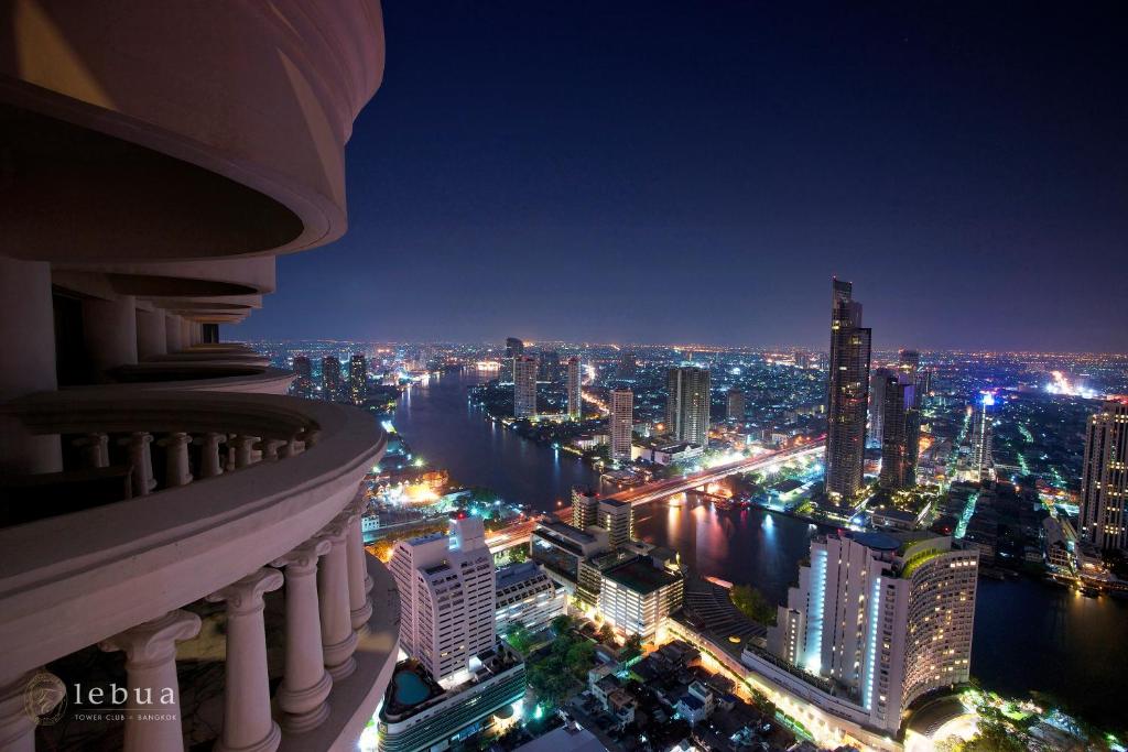 Nespecifikovaný výhled na destinaci Bangkok nebo výhled na město při pohledu z hotelu