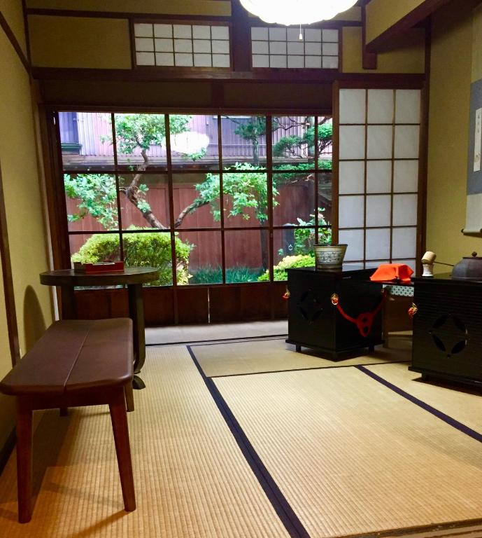 Posezení v ubytování Ryokan Kaminaka