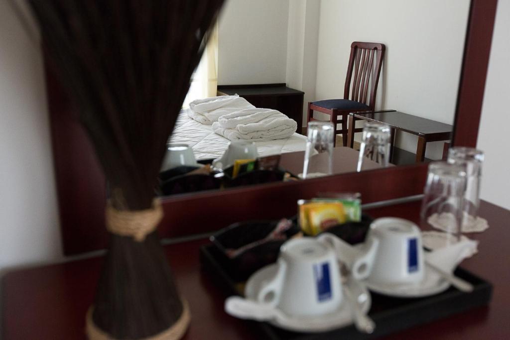 Posezení v ubytování Flisvos Rooms