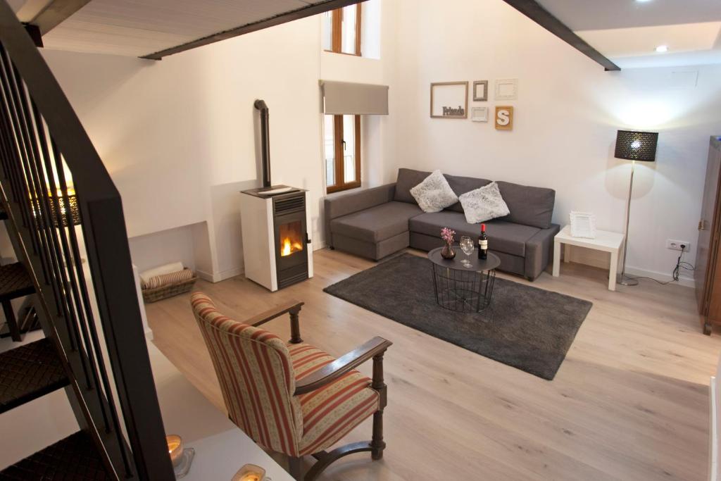 A seating area at Casa Severina